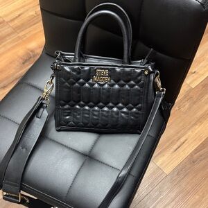 Steve Madden Black Quilted Crossbody Bag